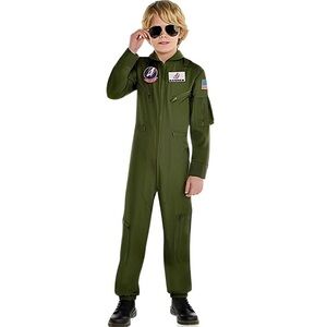 Top Gun Maverick Kids Pilot Costume. Size L